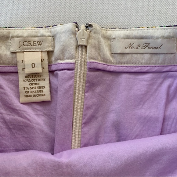 J. Crew No. 2 Pencil Skirt — Royal Paisley print - Picture 3 of 5